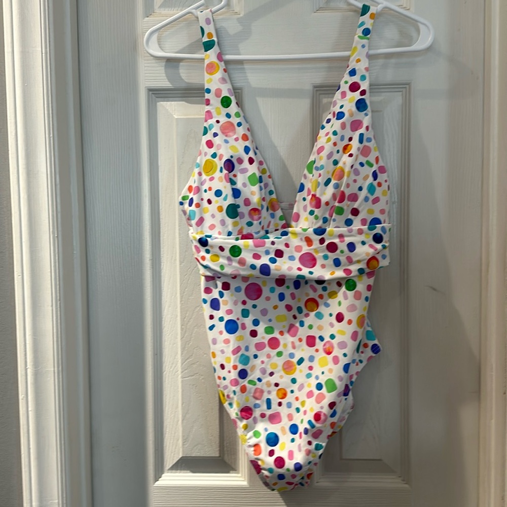 Colorful Polka Dot One Piece Swimsuit